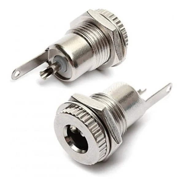 5.5 Mm X 2.1mm Dc Güç Soketi Metal Panel Montaj Power Jack - Görsel 4