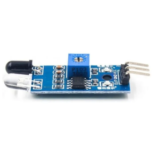 Arduino Ir Kızılötesi Engel Algılama Kaçınma Sensörü Akıllı Araba - Görsel 3