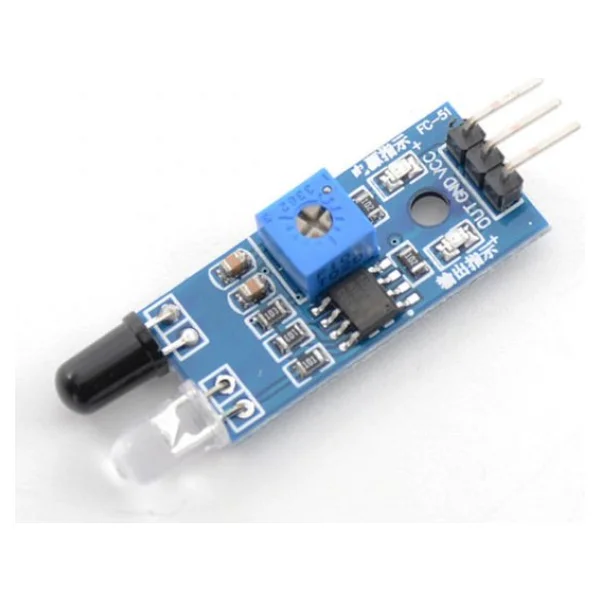 Arduino Ir Kızılötesi Engel Algılama Kaçınma Sensörü Akıllı Araba - Görsel 7