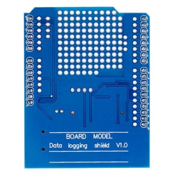 Arduino Sd Kart Rtc Saat Data Kayıt Logger Shield Ds1307 2x LED Prototip Pcb Alanı Reset Butonu - Görsel 8