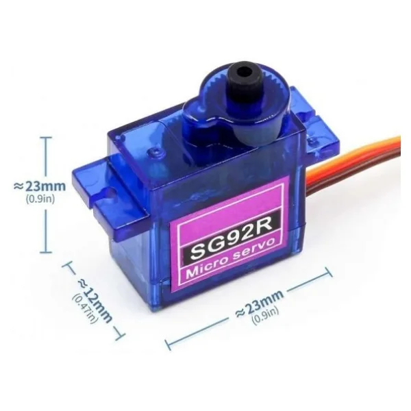 Tower Pro Sg92r 12gr Micro Servo Motor 2.5kg 4,8v Plastik Dişli Dijital Dıy Robot Rc Uçak Rc Araba - Görsel 2