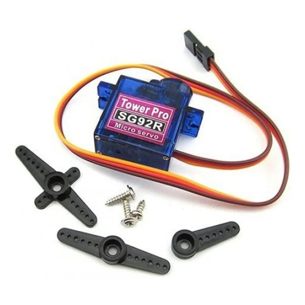 Tower Pro Sg92r 12gr Micro Servo Motor 2.5kg 4,8v Plastik Dişli Dijital Dıy Robot Rc Uçak Rc Araba - Görsel 4