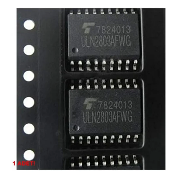 Uln2803a Npn 8 Adet Darlington Transistör Sürücü Entegre Sop18 Smd 18 Bjt Bipolar - Görsel 4
