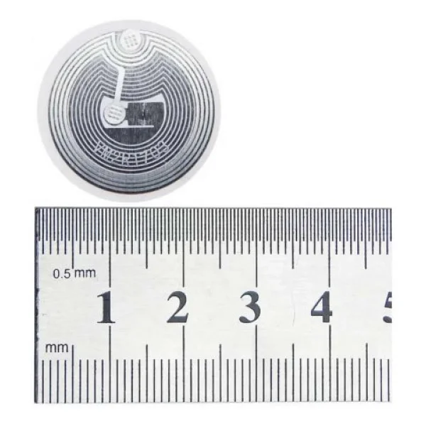 13.56mhz Uıd Değiştirilebilir 25mm Rfid Etiket NFC Okunabilir Yazılabilir Göstergeç - Görsel 3