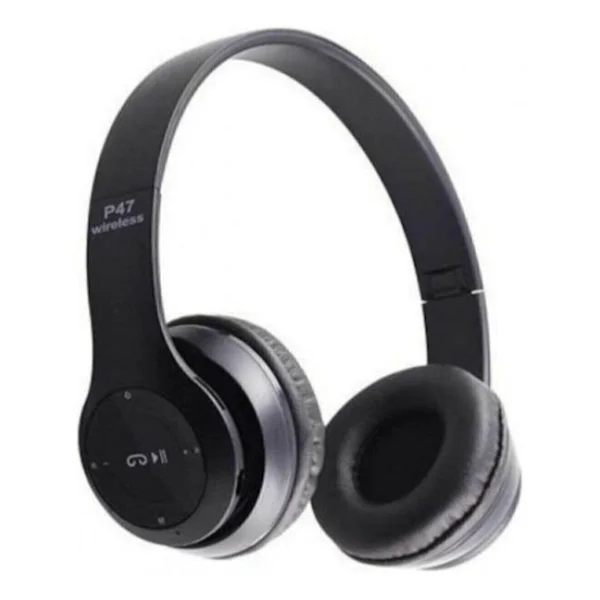 Polygold P47 Kulak Üstü Bluetooth Kulaklık Siyah - Görsel 3