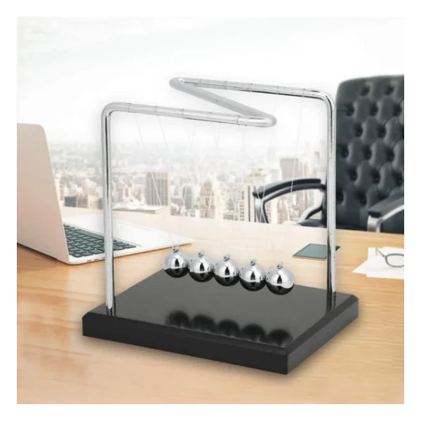 Newton Beşiği Denge Balans Topları Z Stant 14 Cm - Görsel 5