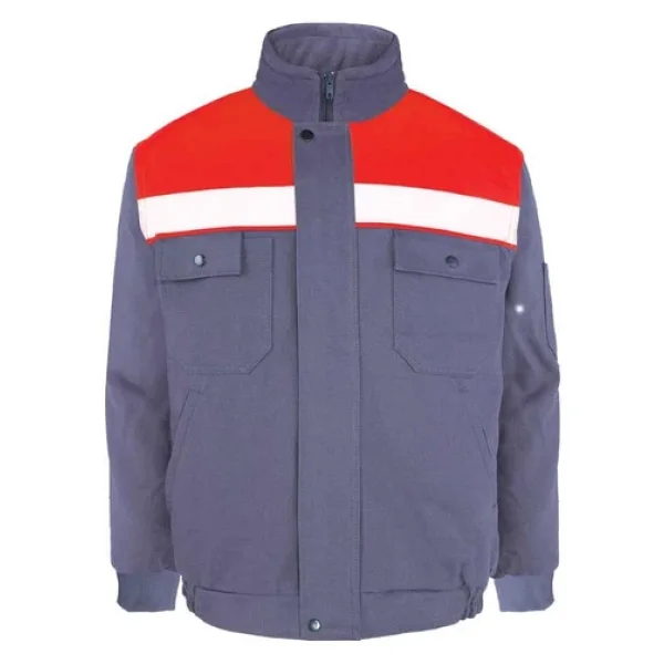 Kışlık İş Takımı Çok Cepli İç Yapısı Polarlı Reflektörlü İş Montu Ve 7/7 İş Pantolonu Gri Renk Yüzde Yüz Pamuk 3117-2958 - Görsel 8