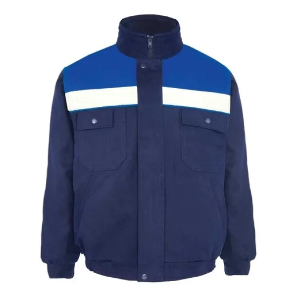 Kışlık İş Takımı Çok Cepli İç Yapısı Polarlı Reflektörlü İş Montu Ve 7/7 İş Pantolonu Lacivert Renk Yüzde Yüz Pamuk 3117-2958 - Görsel 9