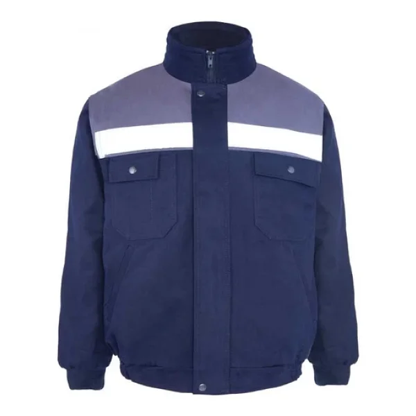 Kışlık İş Takımı Çok Cepli İç Yapısı Polarlı Reflektörlü İş Montu Ve 7/7 İş Pantolonu Lacivert Renk Yüzde Yüz Pamuk 3117-2958 - Görsel 8