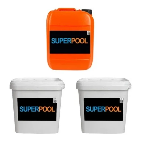 Spp Superpool Toz Klor - Yosun Önleyici - Toz Ph Düşürücü Paketi - Görsel 3