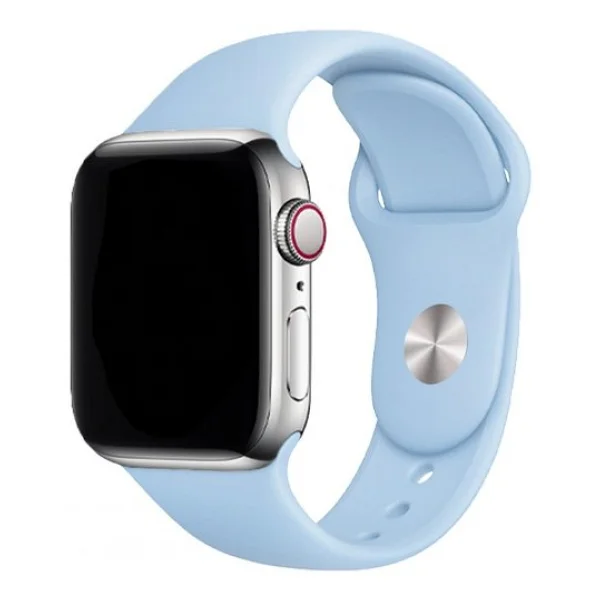 E2M Classic Silikon Apple Watch 42-44-45-49mm Kordon Açık Mavi - Görsel 2