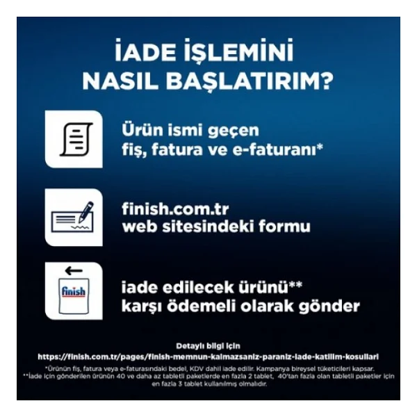 Finish Quantum Bulaşık Makinesi Tableti 15'li - Görsel 8