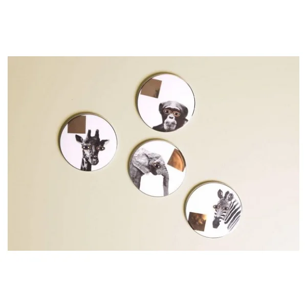 Porland Wild Life 4 Parça Karma Bardak Altlığı 10 Cm - Görsel 8