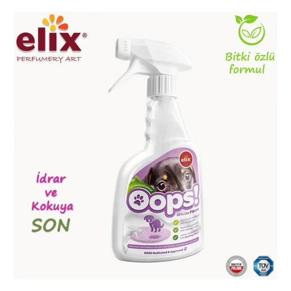 Elıx Bitki Özlü Köpek İdrar Yapma Ve Koku Önleyici Sprey 500ml. - Görsel 2