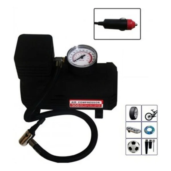 Carub Çakmaklık Girişli Hava Kompresörü 12v 300 Psi Lastik Şişirici Pompa - Görsel 5