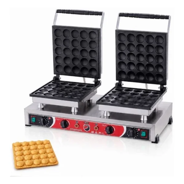 Işıkgaz Silver Elektrikli Çiftli Yuvarlak Bubble Waffle Makinesi - Görsel 3