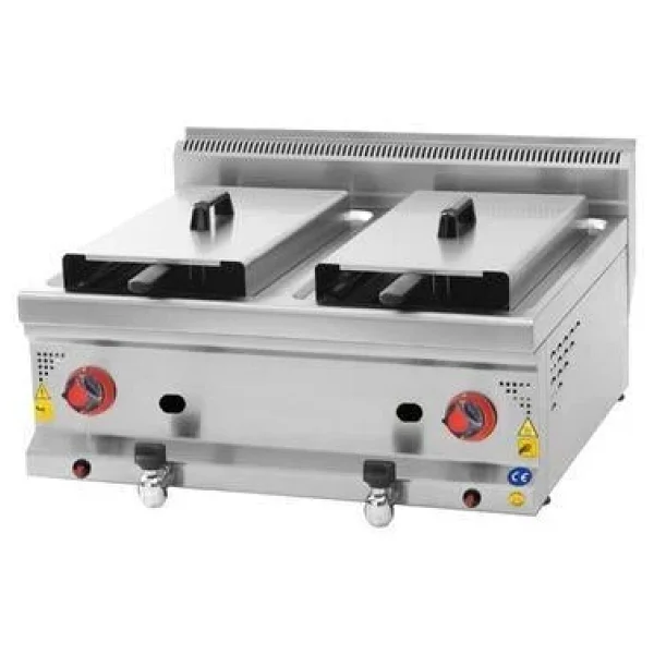 Csa Karacasan 8+8 Lt 600 Seri Set Üstü Tüplü Fritöz - Görsel 4