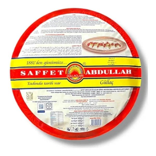 Saffet Abdullah Güllaç Tepsi Ambalaj 400 gr - Görsel 3
