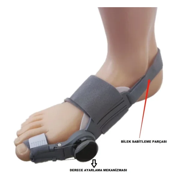Halluks Valgus Gece Ateli Derece Ayarlı 1 Adet - Görsel 5