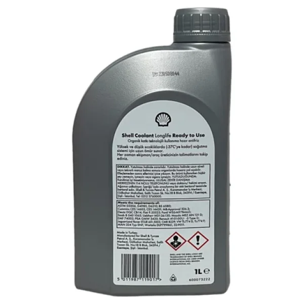 Shell Coolant Longlife Concentrate 1 Lt Kırmızı Antifriz - Görsel 3