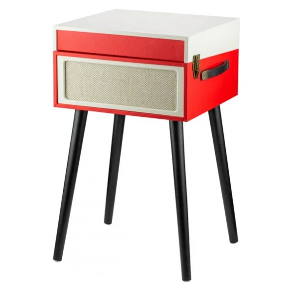 Ktools Long Play Retro K216 Kırmızı Ayaklı Retro Pikap - Görsel 2