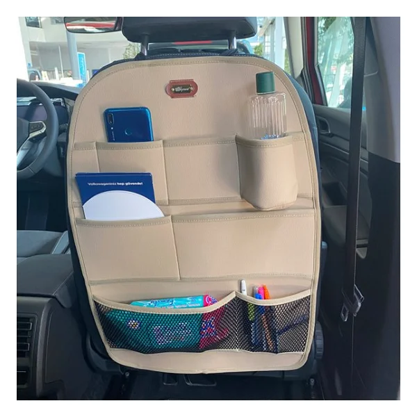 Space Koltuk Arkası Organizer(Deri)-Bej / Syesy94 - Görsel 2
