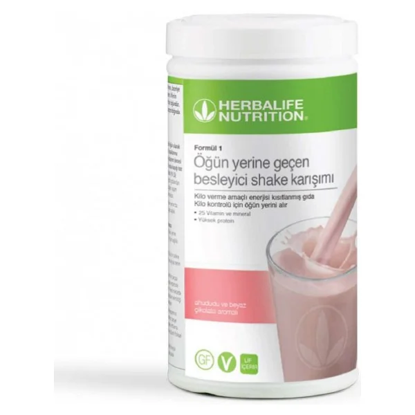 Herbalife Formül 1 Ahududu Ve Beyaz Çikolata Aromalı Besleyici Shake Karışımı 550 Gr - Görsel 6
