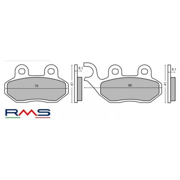 Sym Orbıt 50 Ön Fren Balata Rms - Görsel 2