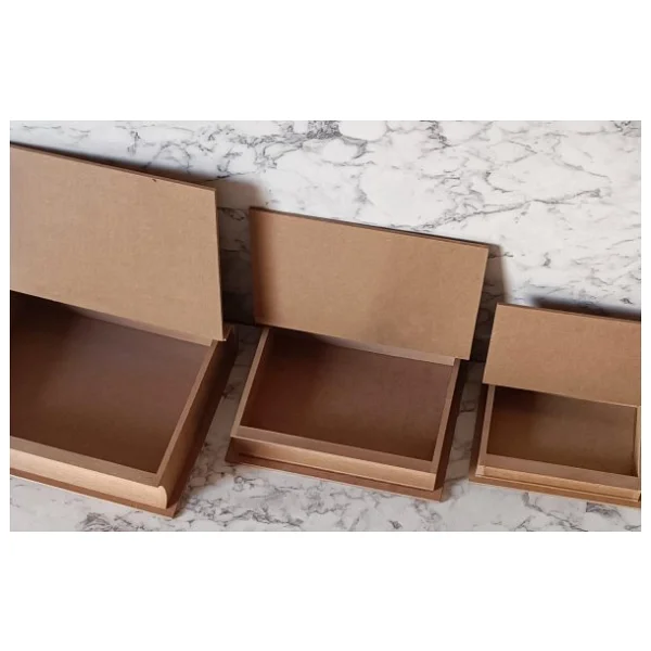 Hobi Adn 90203 Kitap Kutu 3'lü Set Ahşap Mdf Ham Ankara Siteler Ürünü El Yapım - Görsel 4