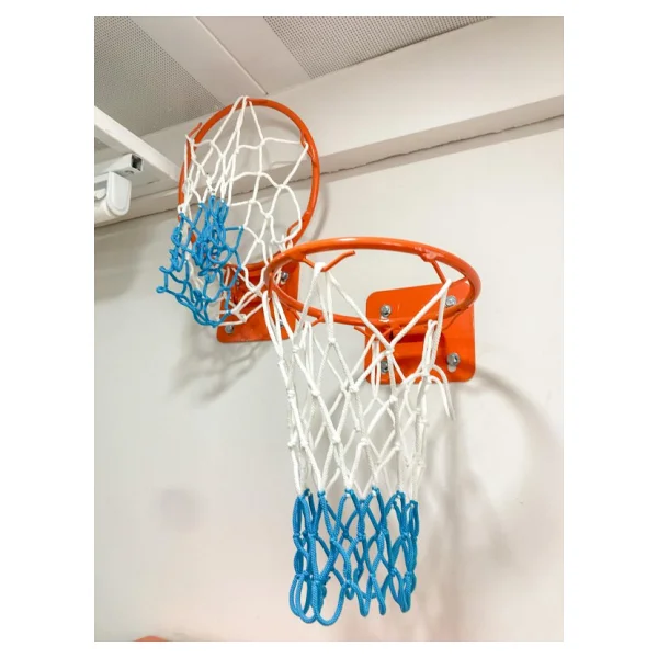 Adelinspor Basketbol Filesi 4 Mm Floş İp İki Renk 50 Çift (100 Adet) - Görsel 2