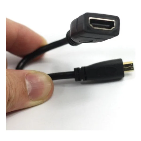 Micro Mikro Hdmi Cevirici Donusturucu Adaptor Kablosu 15Cm - Görsel 4