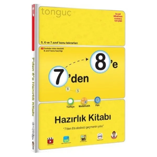 Tonguç Akademi 7'den 8'e Hazırlık Kitabı - Görsel 3