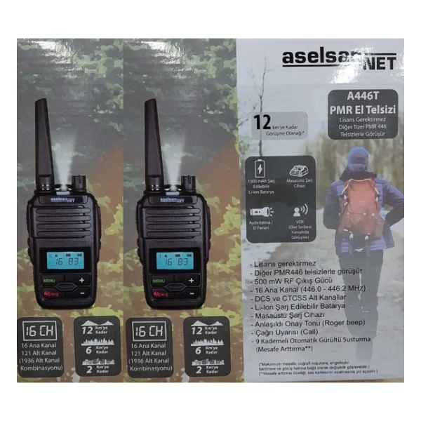 Aselsan A446t 2'li Pmr Telsiz - Görsel 3