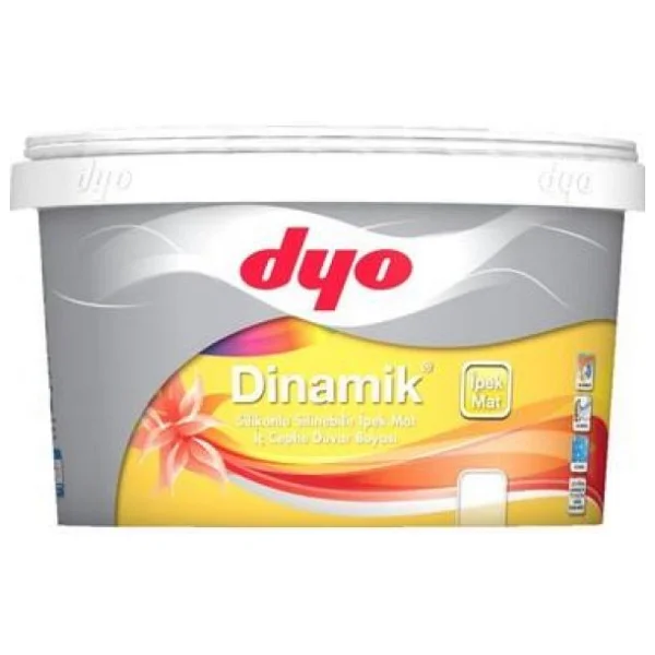 Dyo Dinamik Silikonlu İpek Mat 2.5 Lt İç Cephe Boyası- Beyaz - Görsel 6