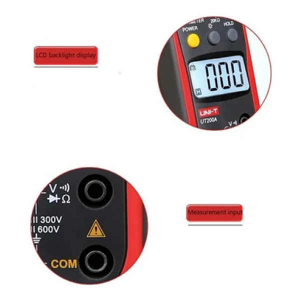 Uni-T Ut200a Ac 200a Dijital Pens Ampermetre - Görsel 10