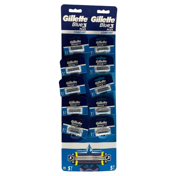 Gillette Blue3 Plus Comfort 10'lu Kartela - Görsel 5