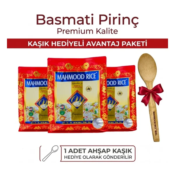 Mahmood Rice Basmati Pirinç 900 Gr 3'lü - Görsel 5