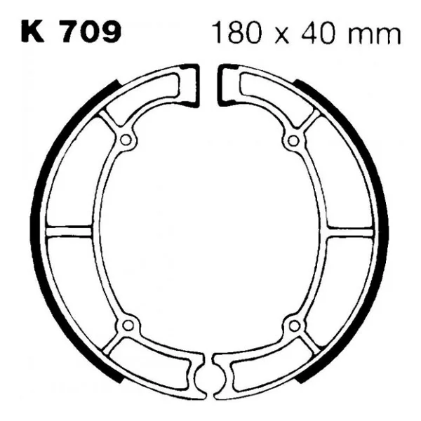 Ebc K709 1990-2004 Kawasaki En 500 Uyumlu Arka Fren Balatası Yaylı Kampana Set - Görsel 4