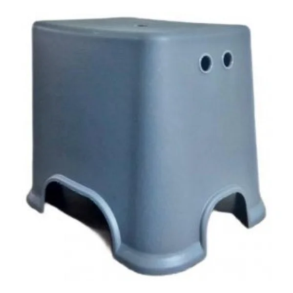 Geseus Banyo Taburesi Çok Amaçlı Tabure Kaymaz Ayakalı Max-140kg Taşıma Kapasitesi-Antrasit-5171-84a - Görsel 3