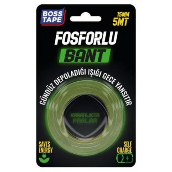 Boss Tape Fosforlu Bant 15mmx5mt - Görsel 6