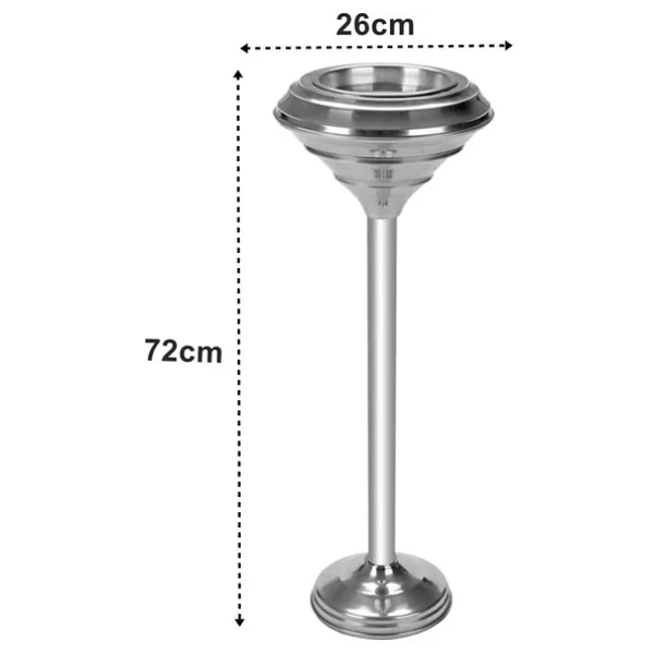 Palex Lobi Küllük Büyük Boy 65cm Krom - Görsel 4