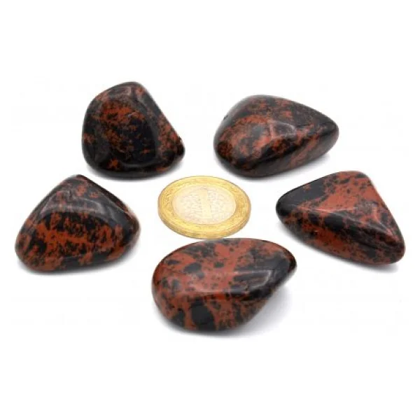 Hakiki Tamburlu Doğal Mahogany Obsidyen Kaya Parçası 1.Kalite - Görsel 4