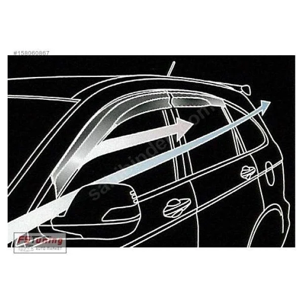 Mugen Boğaziçi Fiat Linea Cam Rüzgarlığı 4.Lü - Görsel 2