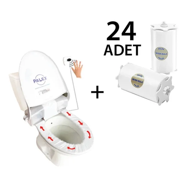Palex Sensörlü Hijyenik Klozet Kapağı + 24 Adet Yedek Rulo - Görsel 2