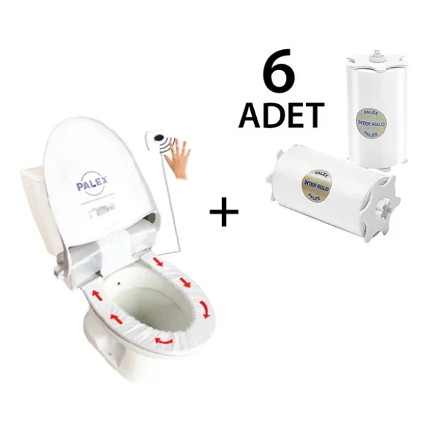 Palex Sensörlü Hijyenik Klozet Kapağı + 6 Adet Yedek Rulo - Görsel 2