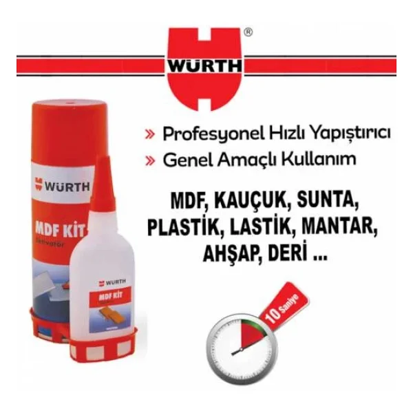 Würth Mdf Kit Aktivatör Hızlı Yapıştırıcı - Görsel 3