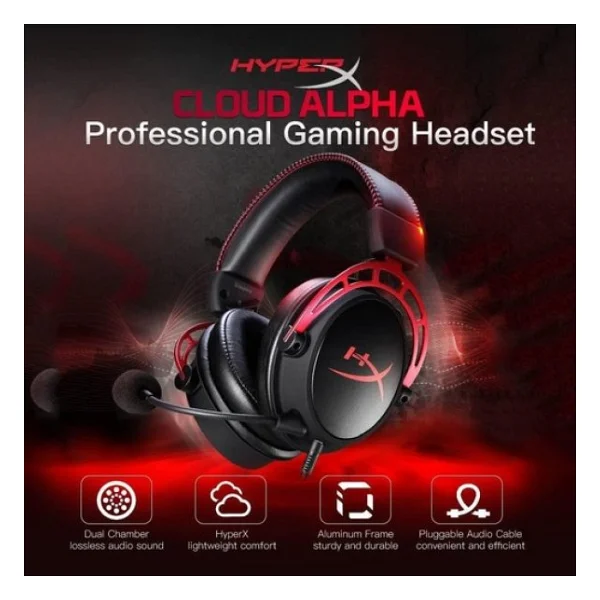 Hyperx Cloud Alpha 4p5l1ax Kablolu Kulak Üstü Oyuncu Kulaklığı - Görsel 4