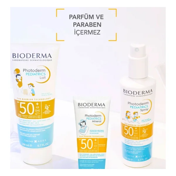 Bioderma Photoderm Pediatrics Lait 200 Ml 50 Faktör Bebek Ve Çocuk Güneş Kremi - Görsel 8