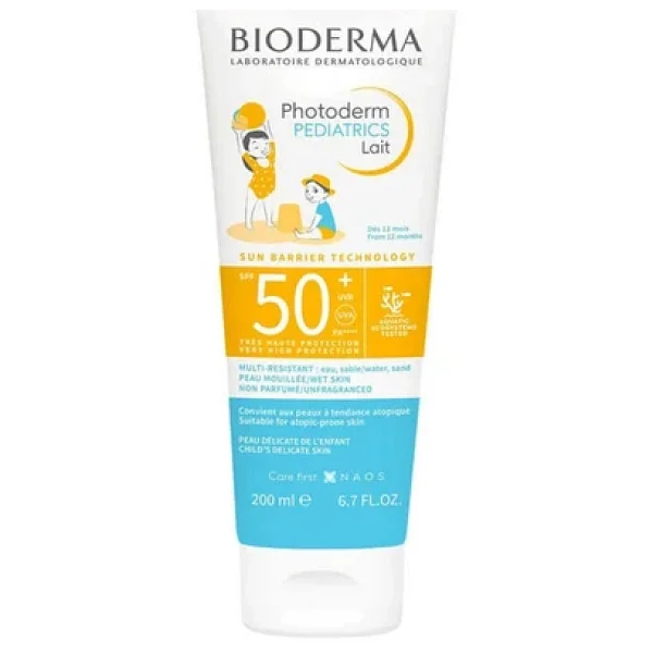Bioderma Photoderm Pediatrics Lait 200 Ml 50 Faktör Bebek Ve Çocuk Güneş Kremi - Görsel 4