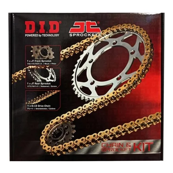 Did-Jt 2012-2022 Kawasaki Klz 1000 Versys Uyumlu Zincir Dişli Set Çelik Renk - Görsel 5